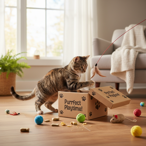 Pet Mystery Box – Surprise Toys, Accessories & Treats for Cats & Dogs(Limited to One per order)