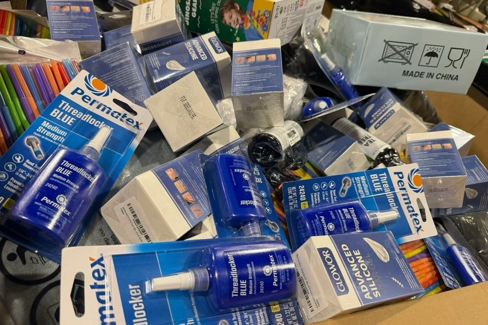 Surprise Box Depot warehouse inventory photo