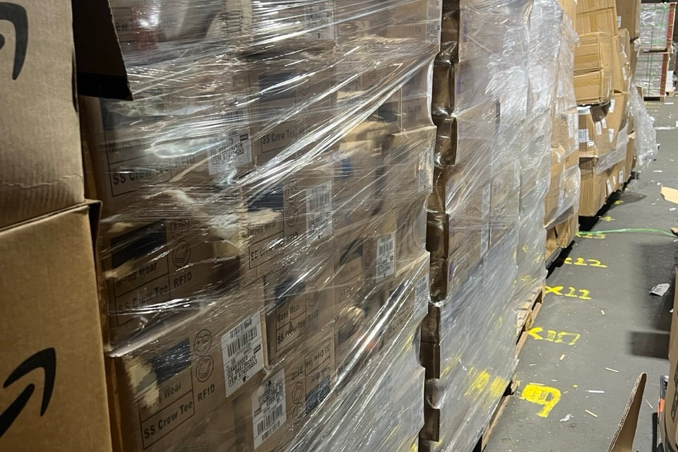 Surprise Box Depot warehouse inventory photo