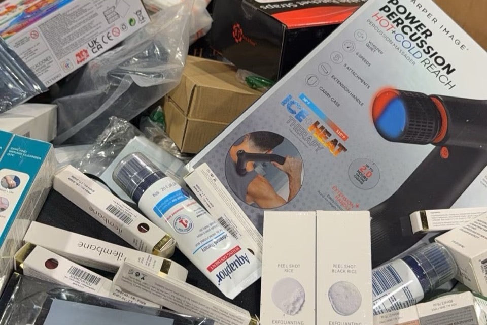 Surprise Box Depot warehouse inventory photo