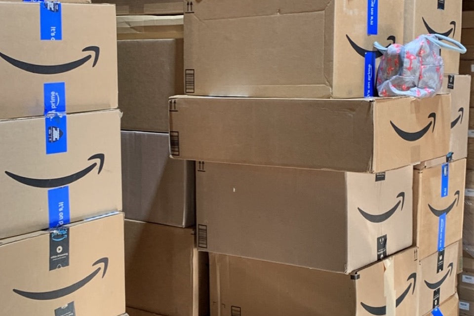Surprise Box Depot warehouse inventory photo