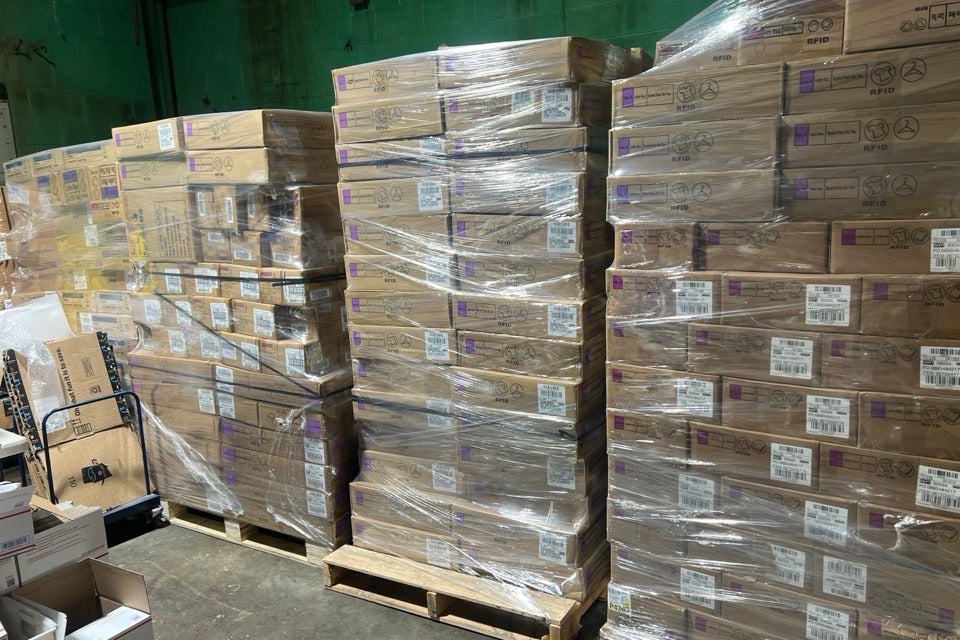 Surprise Box Depot warehouse inventory photo